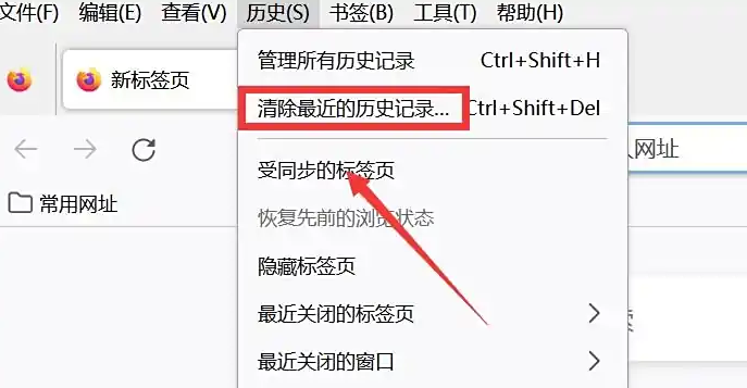 在浏览器内部清理