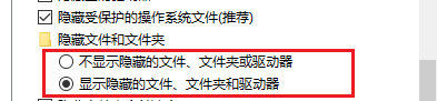 显示隐藏文件打开还是看不到文件