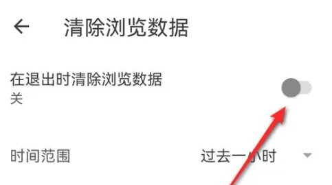使用浏览器“退出自动清理”功能