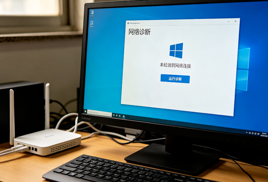 电脑无法上网