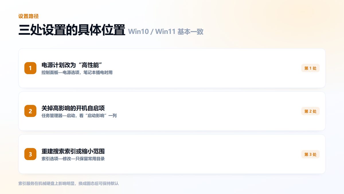 三处系统设置的调整方法与位置说明