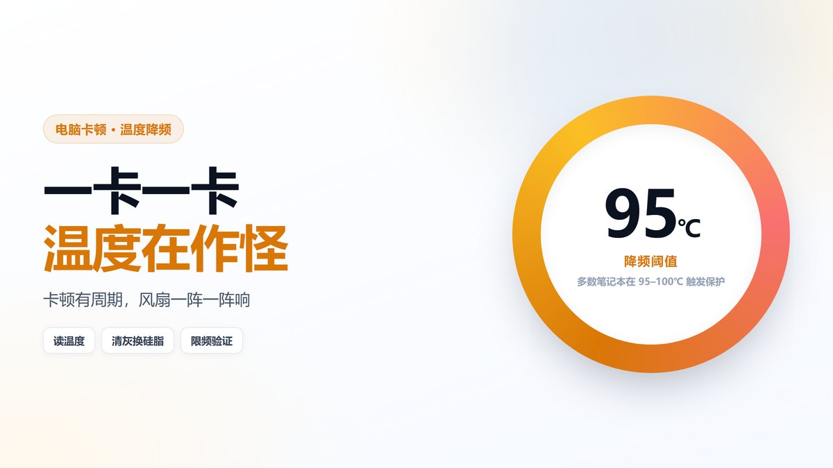 CPU温度达到95度触发降频示意图