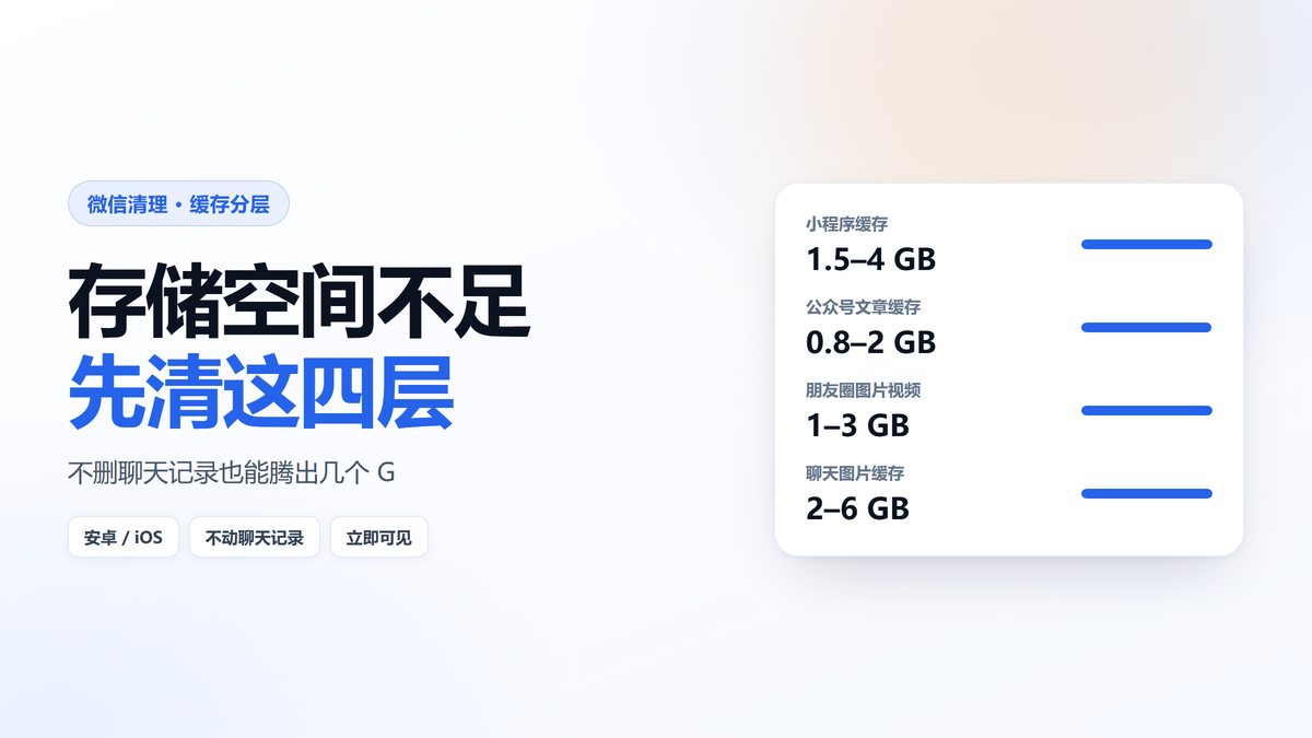 微信四层缓存体积统计图 聊天图片缓存最大